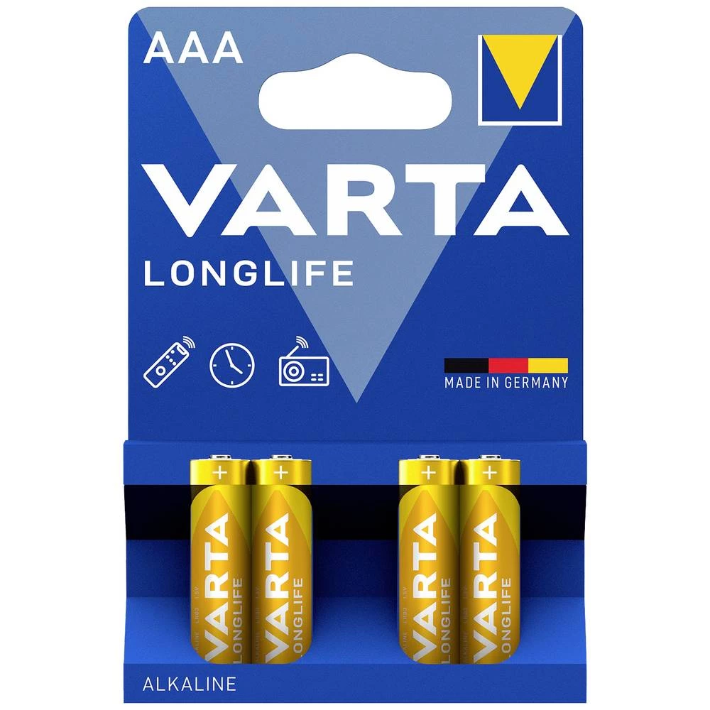 Varta LONGLIFE AAA Bli 4 micro (AAA) baterija alkalno-manganov 1200 mAh 1.5 V 4 St. slika