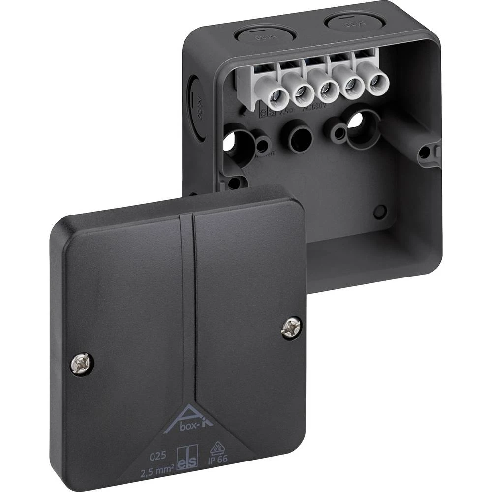 Spelsberg 49840201  priključna doza  (D x Š x V) 82 x 82 x 52 mm crna IP65 1 St. slika