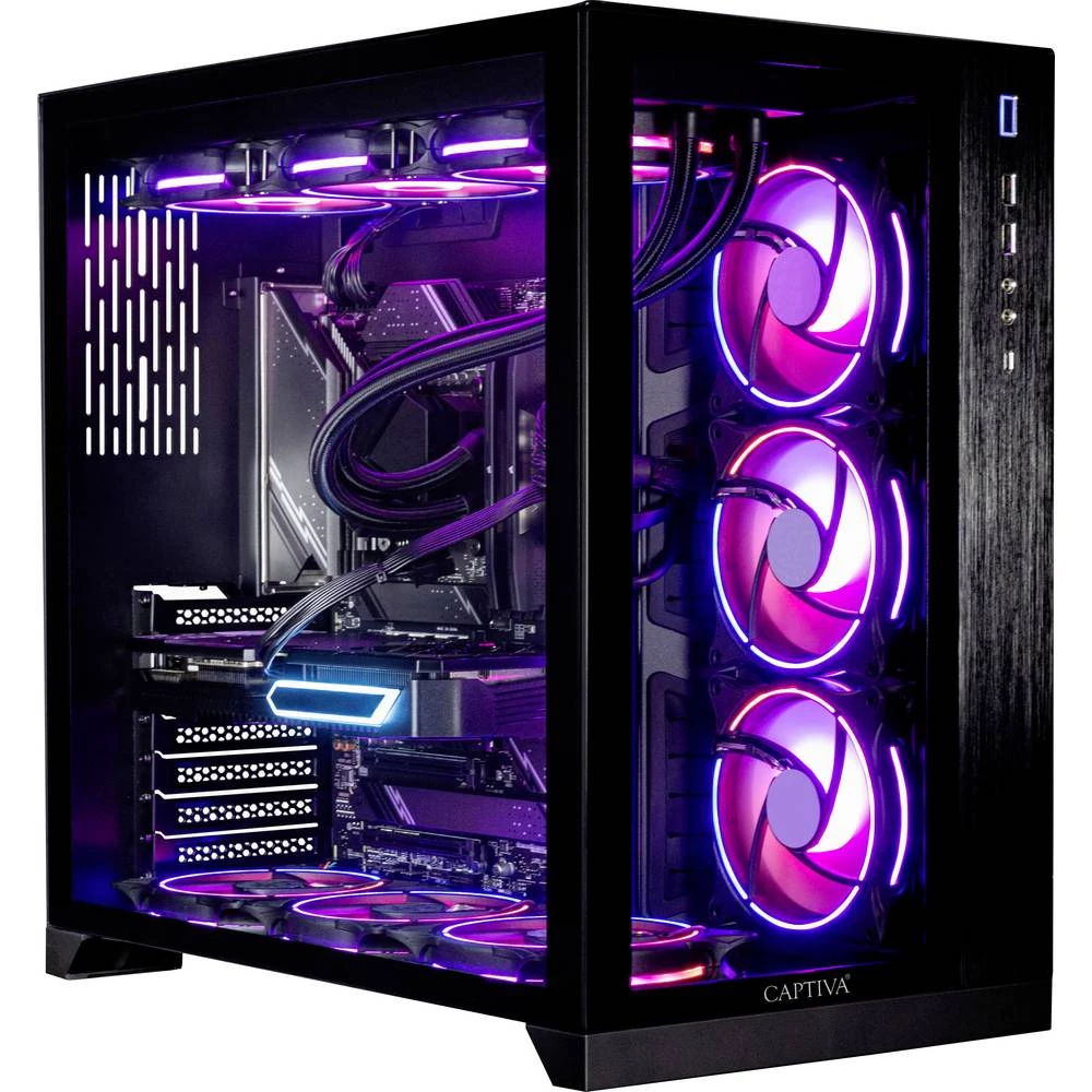 Captiva Gaming pc 89047 AMD Ryzen 7 7800X3D 5 GHz 16 GB RAM 2 TB SSD Nvidia NVIDIA GeForce RTX 5080 Win 11 Home 89047 slika
