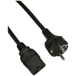 Akyga struja priključni kabel [1x ženski konektor IEC c19, 16 a - 1x sigurnosni utikač ] 1.80 m crna
