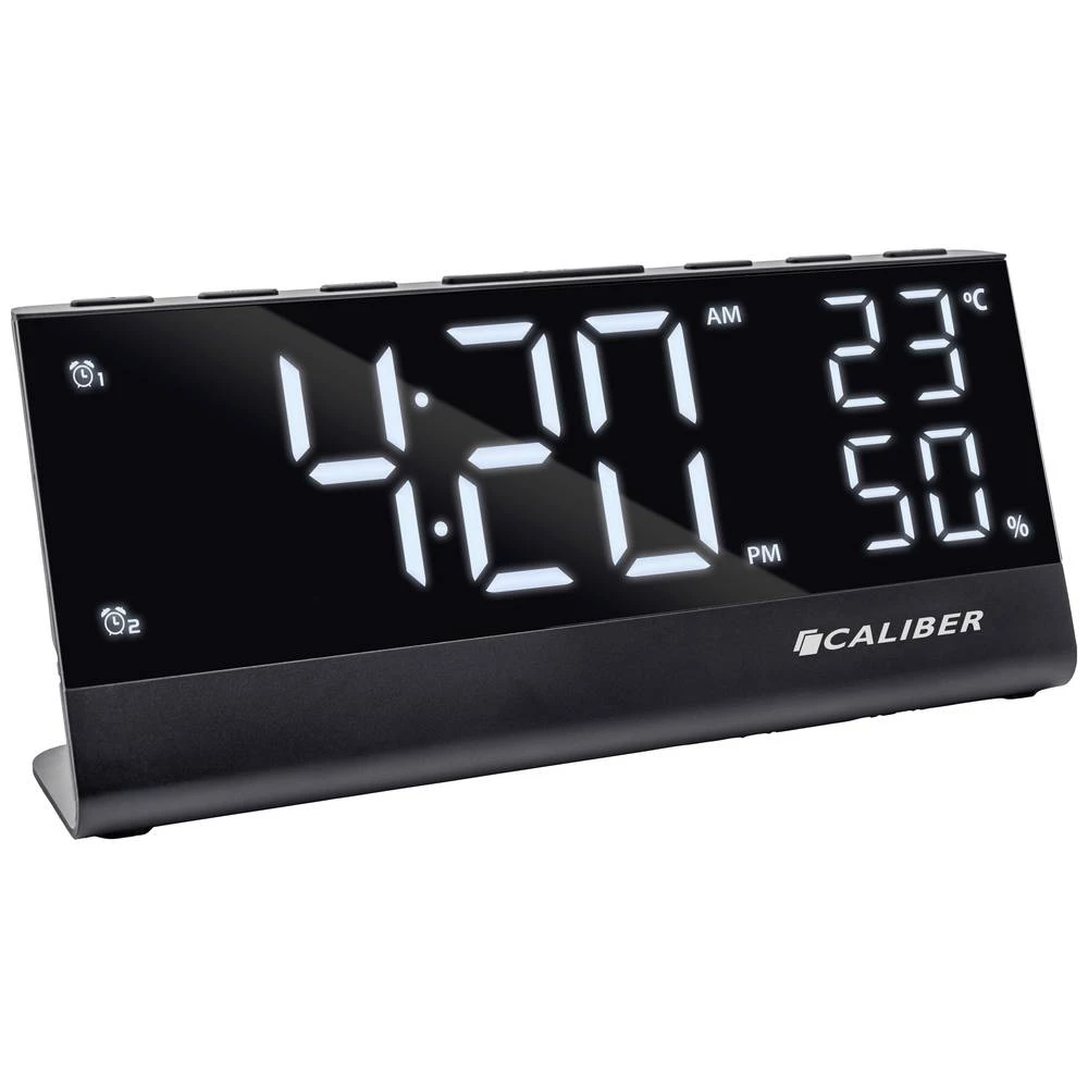 Caliber  HCG023    budilica  crna  Vrijeme alarma 2 slika