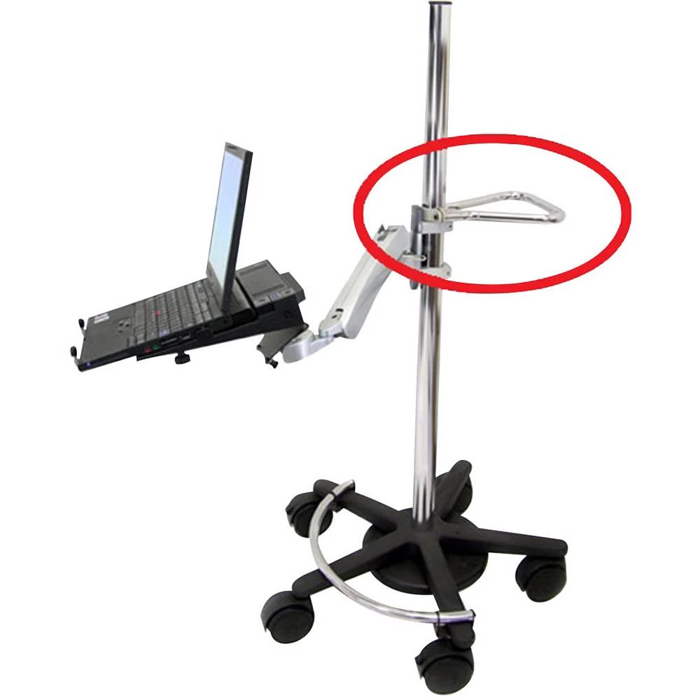 Monitor ručka Pogodno za seriju: Ergotron Mobilno radno postolje Ergotron Srebrna slika