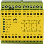 Sigurnosni relej PNOZ 11 24VAC 24VDC 7n/o 1n/c PILZ Radni napon (broj): 24 V/DC 7 zatvarač, 1 otvarač (Š x V x d) 90 x 87 x 121