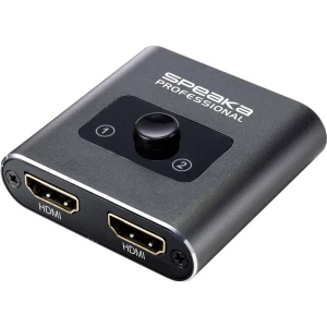 SpeaKa Professional SP-BDS-120 1+2 ulaza HDMI prekidač podržava Ultra HD 3840 x 2160 piksel slika