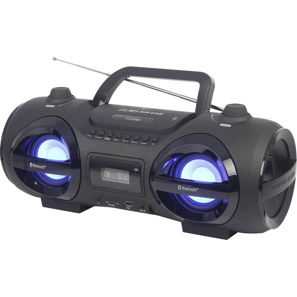 Reflexion CDR900BT geto blaster ukw aux, Bluetooth, cd, sd, ukw, USB crna slika