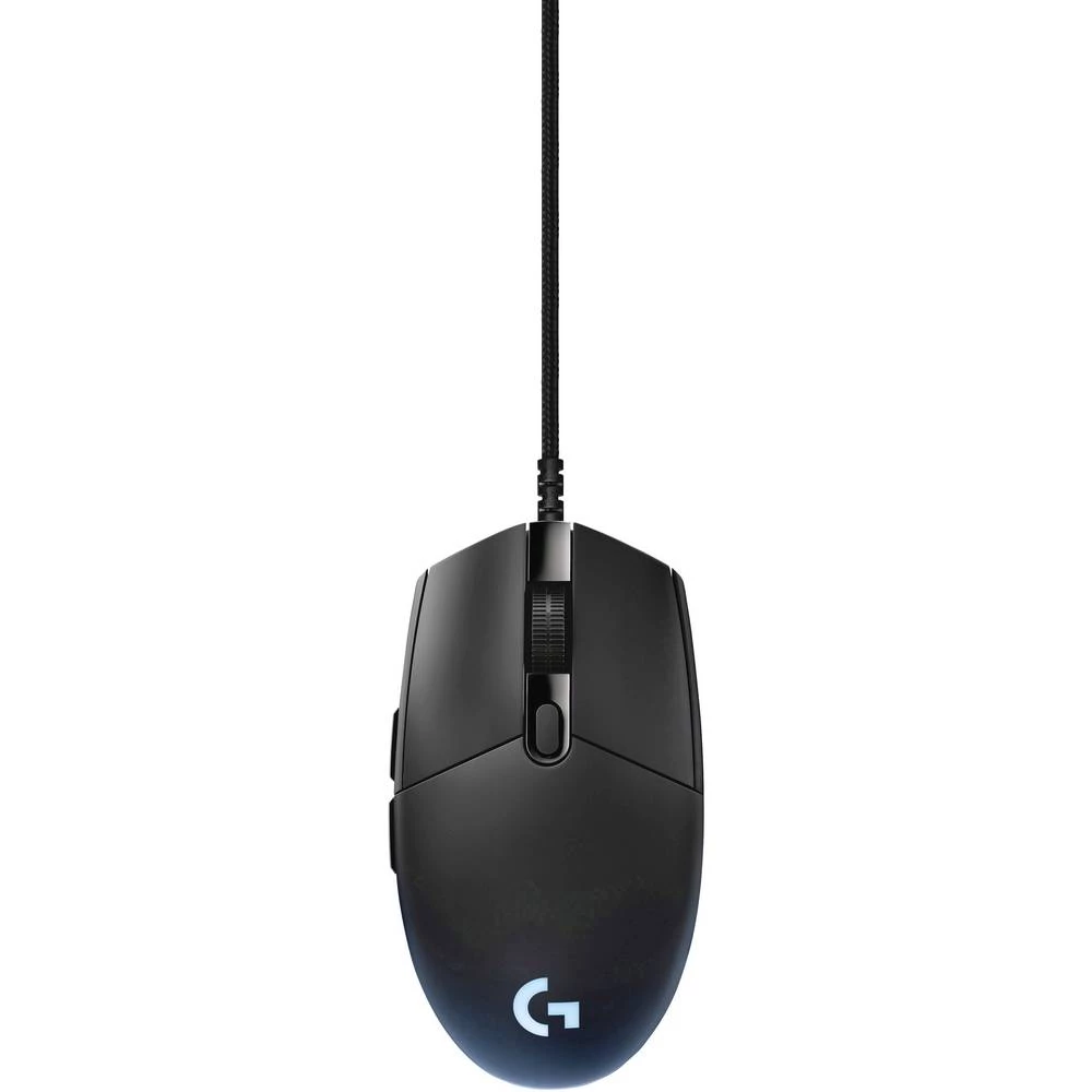 Logitech Gaming G PRO USB gaming miš Optički Osvjetljen, Ugrađeni kotačić za pregled Crna slika