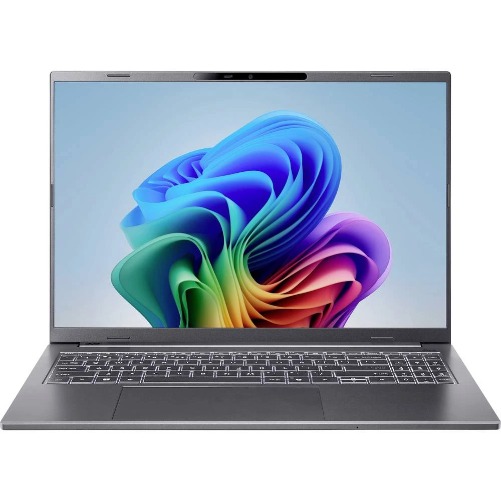Acer Notebook Aspire 16 AI 40.6 cm (16 palac) WUXGA Qualcomm® Snapdragon X X1-26-100 16 GB RAM 512 GB SSD njemačka, qwer slika