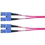 Staklena vlakna Svjetlovodi Priključni kabel [1x Muški konektor SC - 1x Muški konektor SC] 50/125 µ Multimode OM4 1 m Tele