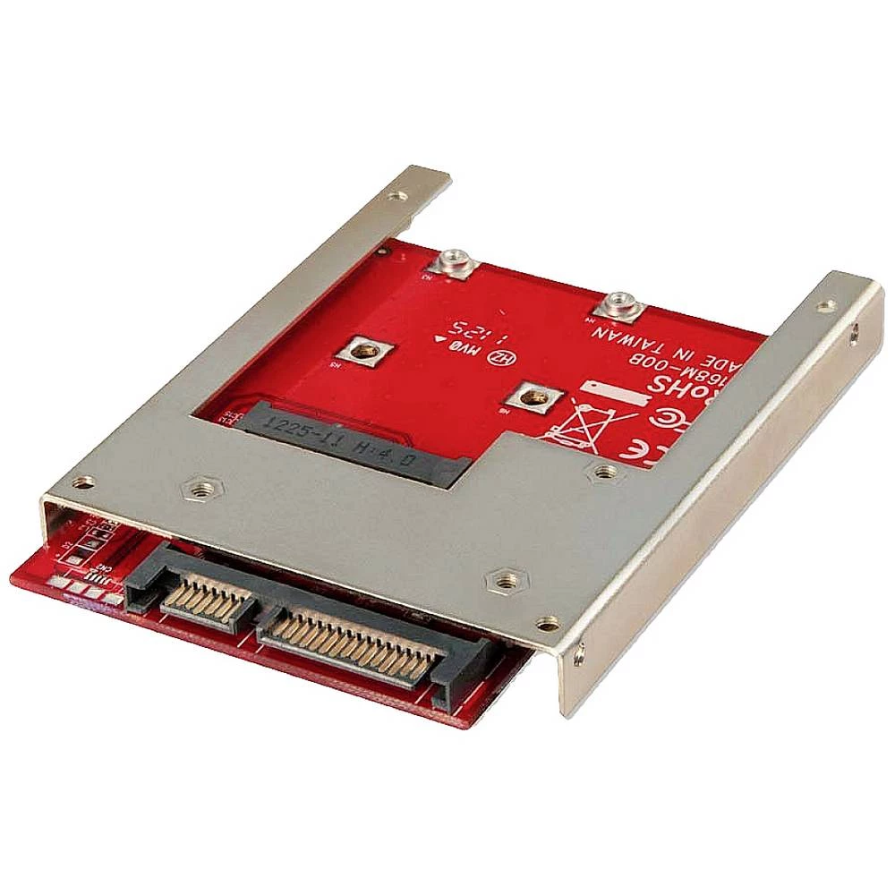Lindy 20972 mSATA na SATA 2.5 adapter okvir 9.5 mm za mSATA SSD-ove LINDY  pretvarač sučelja [1x mSATA - 1x SATA] slika