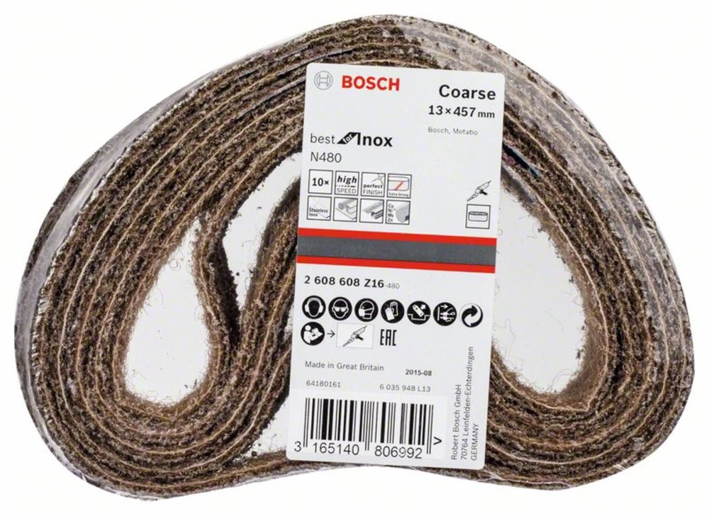 Bosch Accessories Best for Inox 2608608Z16 Brusna traka (D x Š) 457 mm x 13 mm 10 ST slika