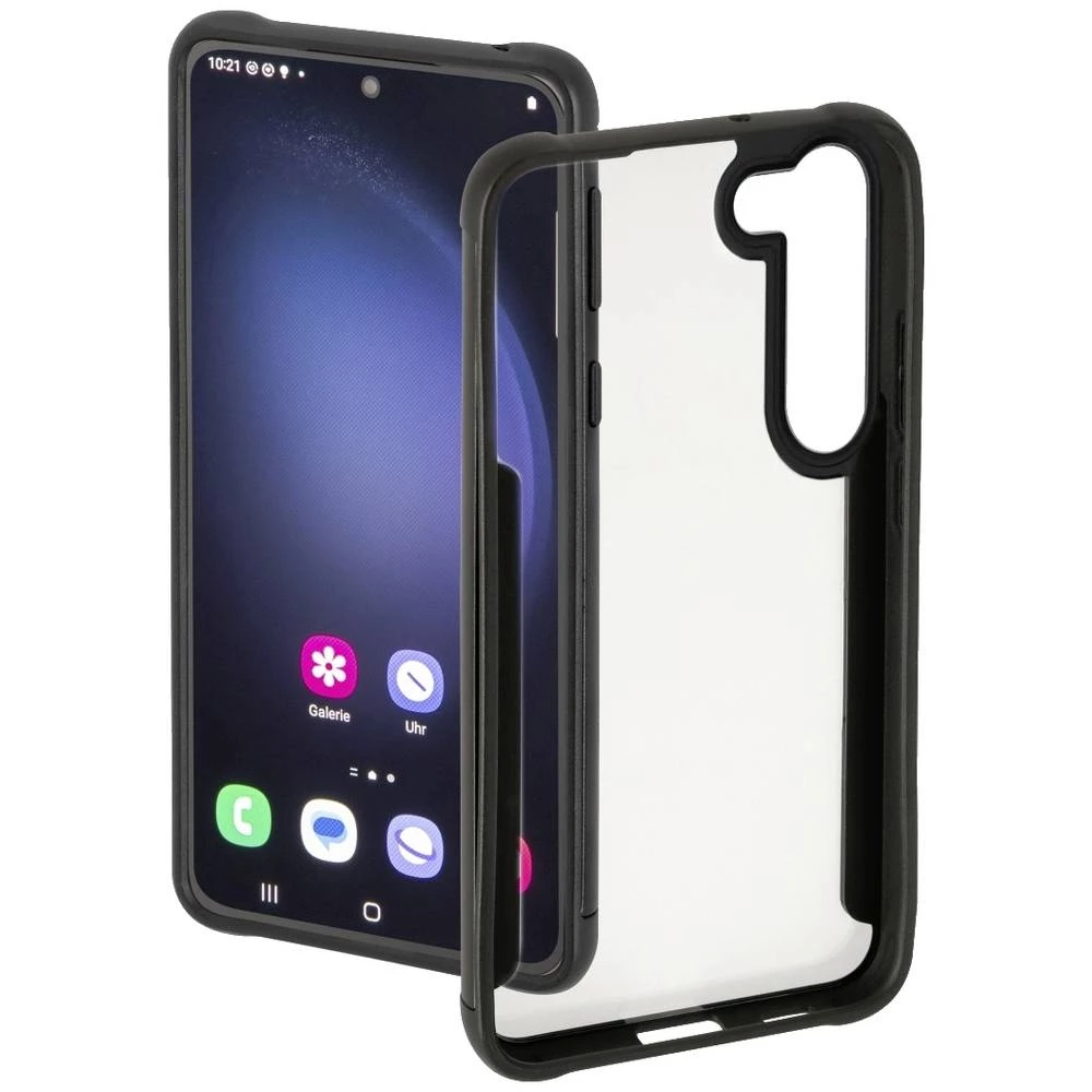 Maska &quot,Metallic Frame&quot, za Samsung Galaxy S23+, transparentna/crna Hama Metallic Frame etui Samsung Galaxy S23+ prozirna, crna slika