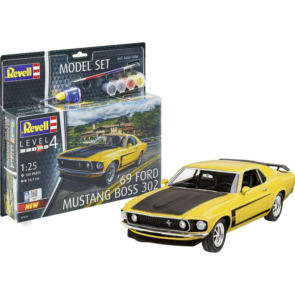Revell 67025 1969 Ford Mustang Boss model automobila za sastavljanje 1:25 slika