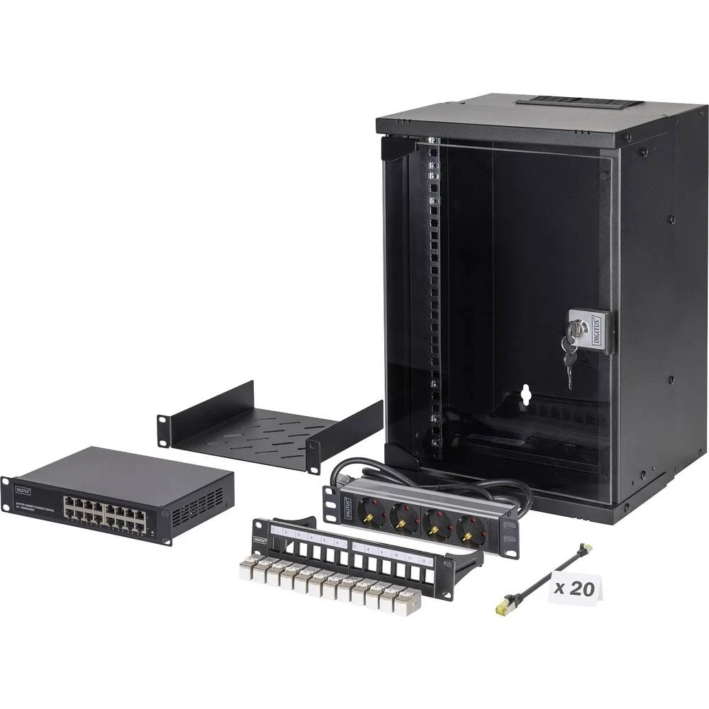 Digitus DN-49103-SET 10" mrežni ormar 9 U crna slika