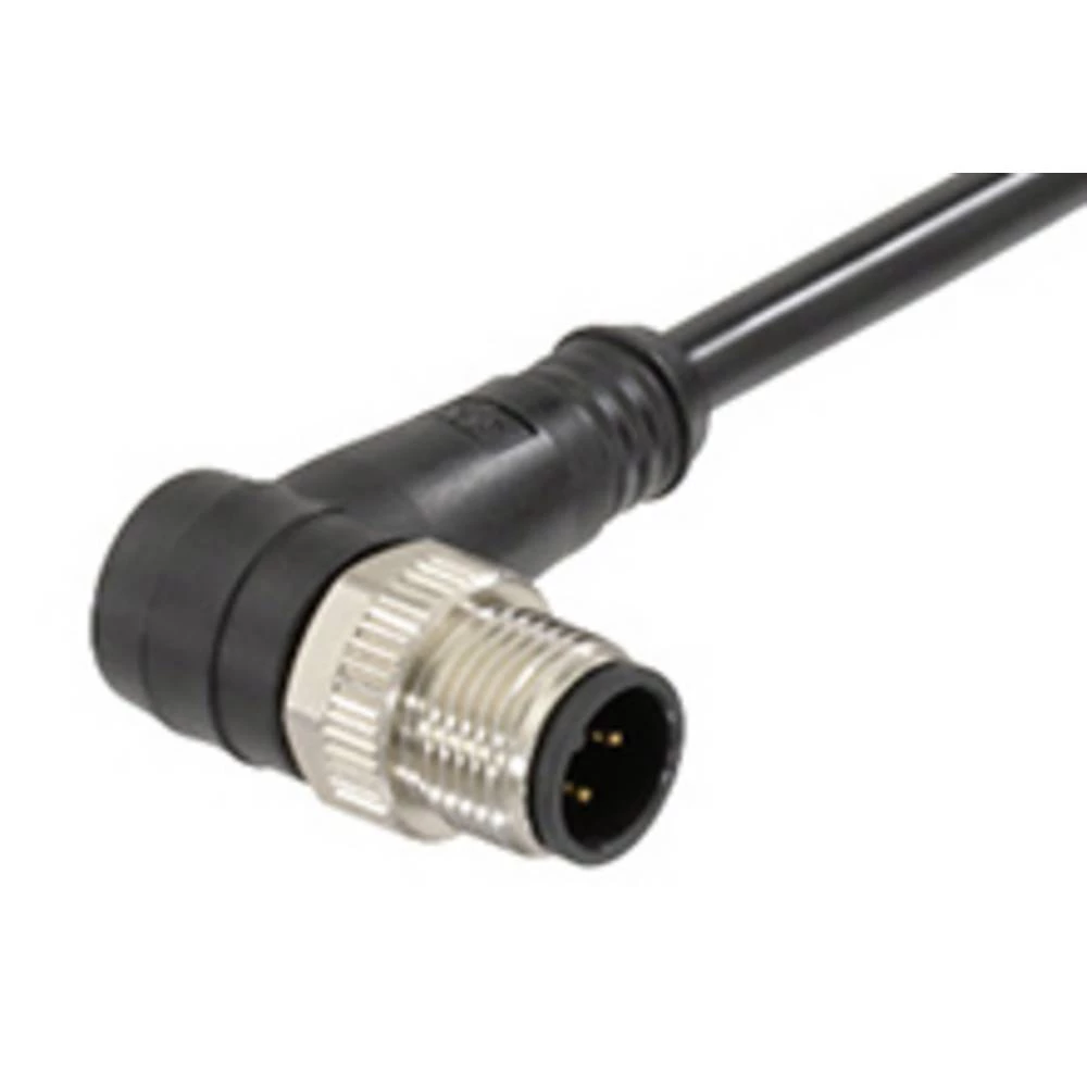 Molex 1200659533 Micro-Change (M12) Single-Ended Cordset with Knurled Hexnut, 5 Poles, Male (90°) to Pigtail, 22 AWG, Unsh slika