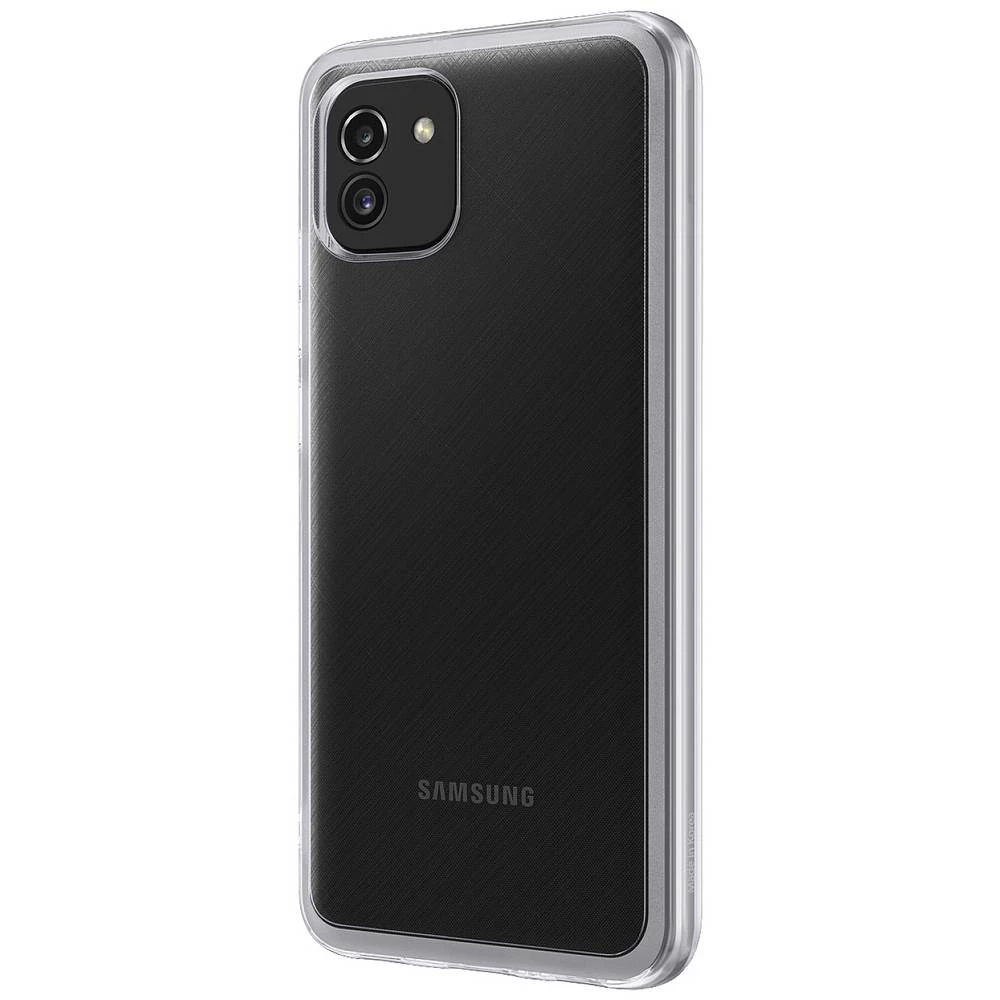 Samsung EF-QA036TTEGEU stražnji poklopac za mobilni telefon Samsung Galaxy A03 prozirna slika