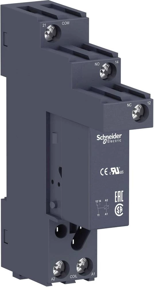 Utični relej 1 ST 24 V/DC 16 A 1 prebacivanje Schneider Electric RSB1A160BDS slika