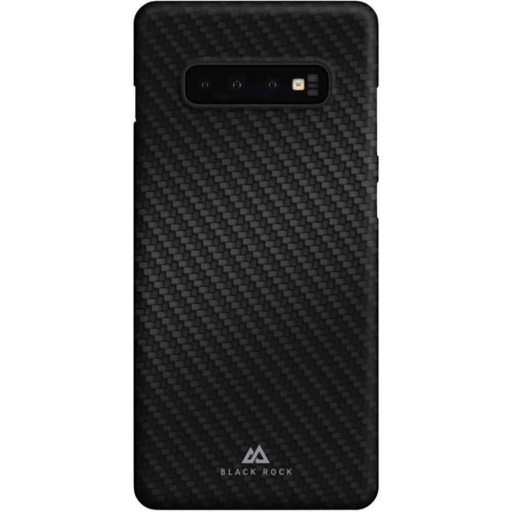 Black Rock Ultra Thin Iced Stražnji poklopac za mobilni telefon Pogodno za: Galaxy S10 Crna, Karbon crna boja slika