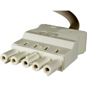 Adels-Contact 16625520 mrežni priključni kabel slobodan kraj - mrežni konektor Ukupan broj polova: 4 + PE bijela 2.00 m 20 St. slika