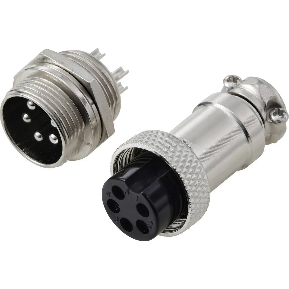 TRU COMPONENTS TC-13895644 okrugli konektori utikač, kontakt ženskog konektora Ukupan broj polova: 5 Serija (Okrugli uti slika