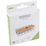 WAGO 221-615 221 spojna stezaljka fleksibilno: 0.5-6 mm² kruti: 0.5-6 mm² Broj polova: 5 6 St. prozirna, narančasta