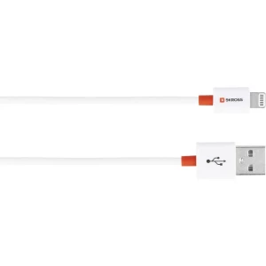Skross iPhone/iPad/iPod USB kabel [1x USB - 1x muški konektor Apple dock lightning] 1.00 m bijela slika