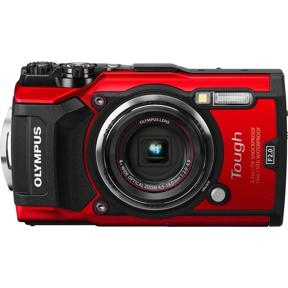 Digitalni fotoaparat Olympus TG-5 16 MPix Zoom (optički): 4 x Crvena Uklj. akumulator slika