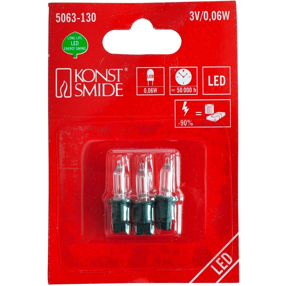 Zamjenska blagdanska rasvjetna tijela 3 V Utično grlo Toplo-bijela Konstsmide slika