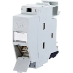 Metz Connect 130B127003-E mrežna utičnica profilna šina CAT 6a svijetlosiva (RAL 7035)