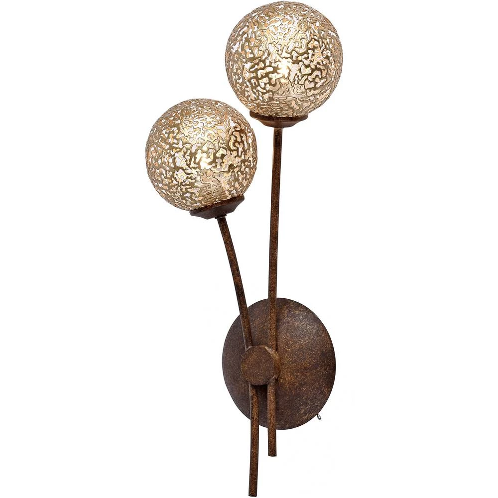 Zidna svjetiljka G9 80 W LED, Halogena žarulja Paul Neuhaus GRETA 9032-48 Hrđa, Zlatna slika