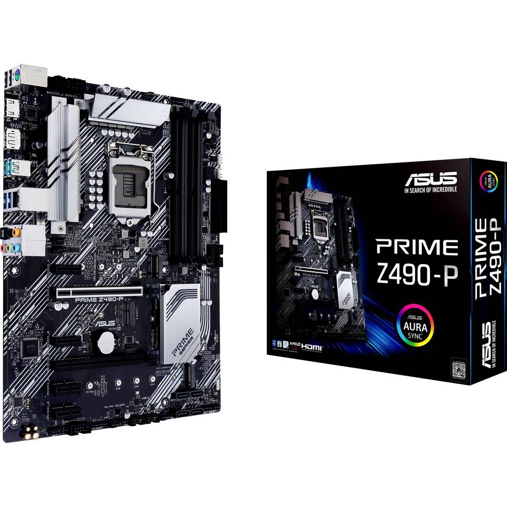 Asus PRIME Z490-P matična ploča Baza Intel&reg; 1200 Faktor oblika ATX Set čipova matične ploče Intel&reg; Z490 slika