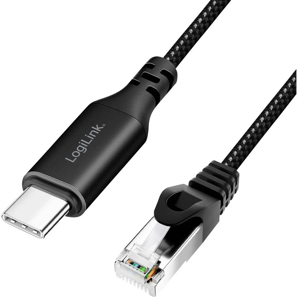 LogiLink USB 3.0 adapterski kabel [1x USB-C® USB 3.2 (gen. 1) - 1x RJ45-utikač 8p8c] CU0417 15.00 m slika