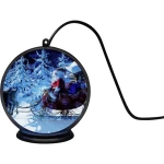 Konstsmide 1550-700 LED krajolik djed božićnjak sa saonicama LED crna ti