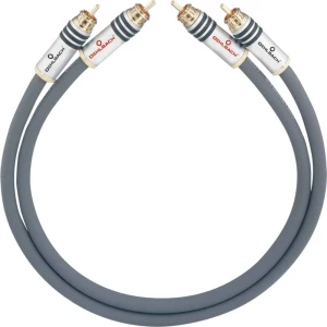 Oehlbach Cinch Audio Priključni kabel [2x Muški cinch konektor - 2x Muški cinch konektor] 4.50 m Antracitna boja pozlaćeni konta slika