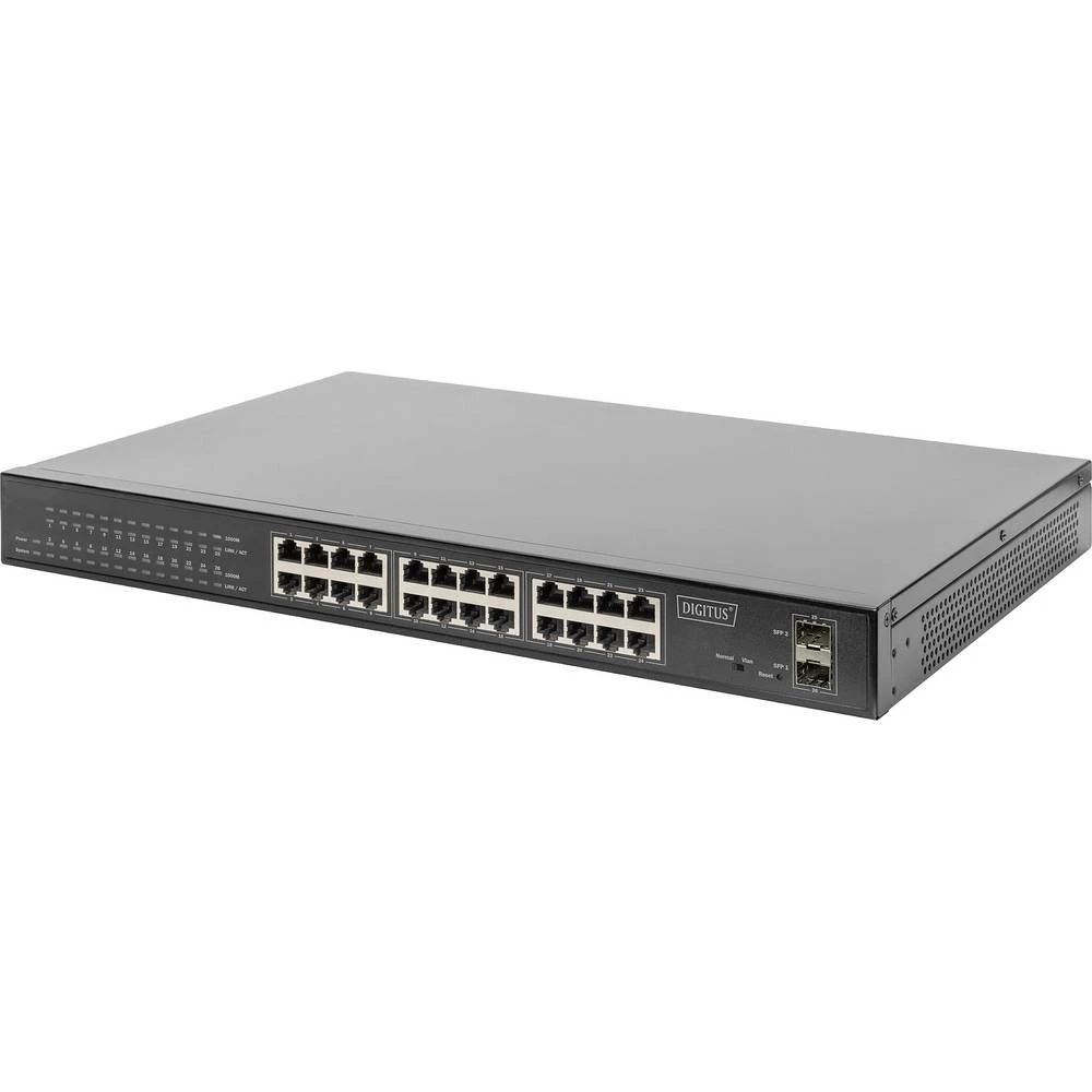 Digitus DN-95348 19" mrežni prekidač RJ45/sfp 10 / 100 / 1000 MBit/s IEEE 802.3af (12.95 W), IEEE 802.3at (25.5 W) slika