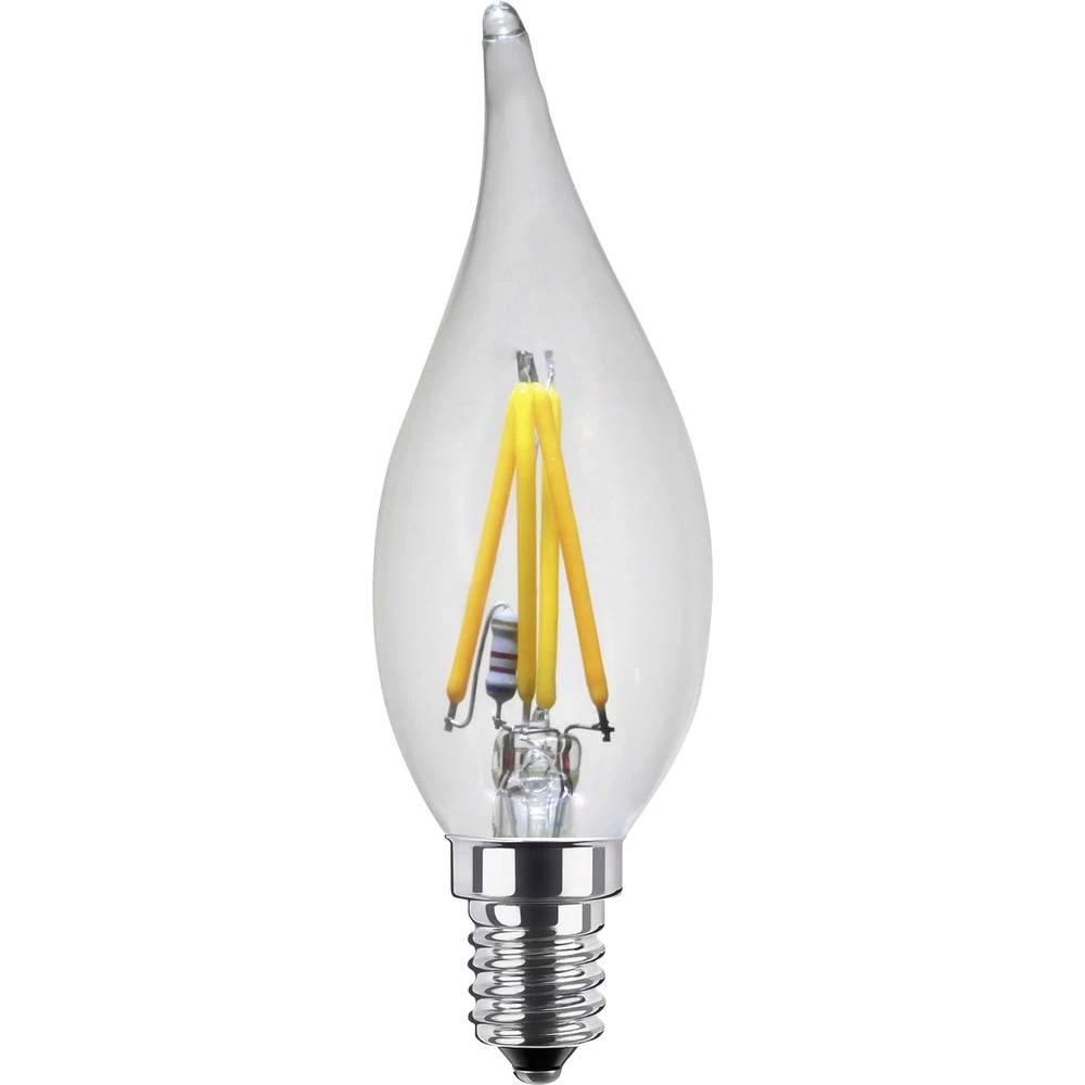 Segula LED ATT.CALC.EEK A+ (A++ - E) E14 Oblik svijeće s naletom vjetra 2.7 W = 16 W Toplo bijela (&Oslash; x D) 35 mm x 111 mm slika