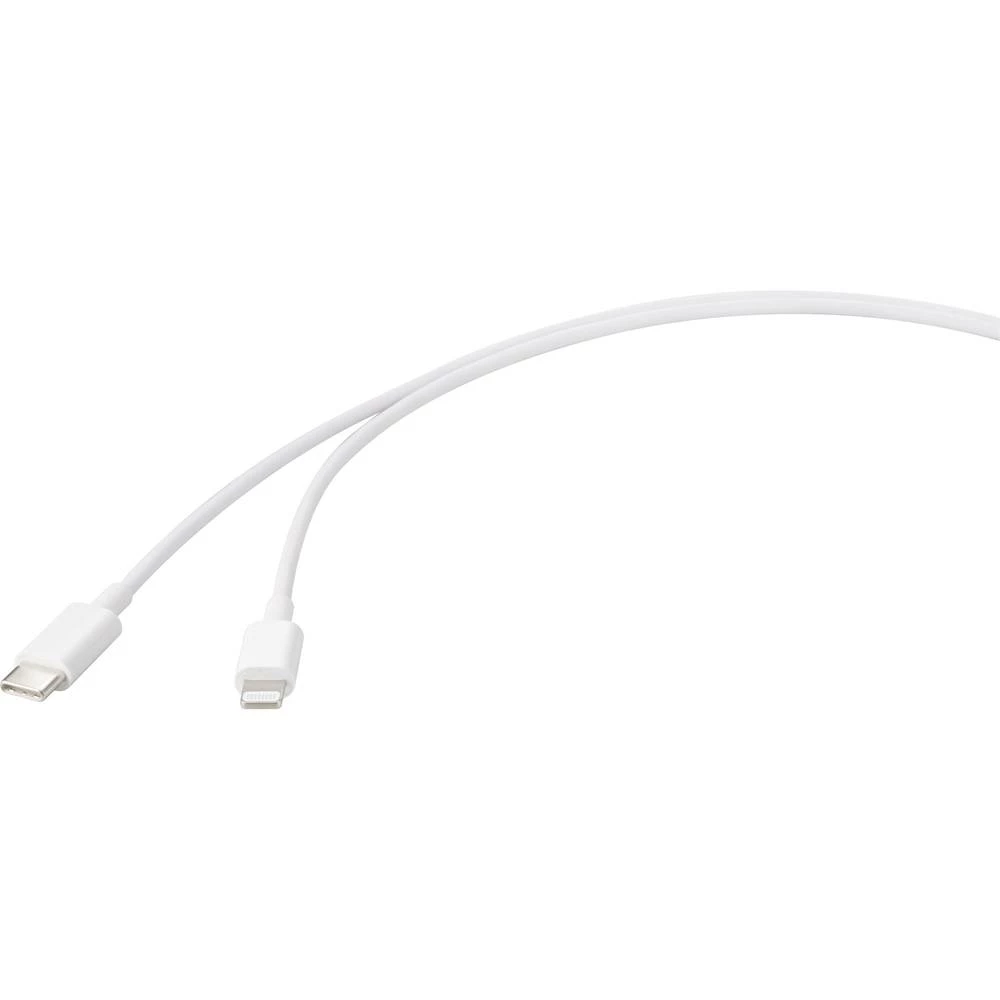 iPad/iPhone/iPod Podatkovni kabel/Kabel za punjenje [1x Muški konektor USB-C™ - 1x Muški konektor Apple Dock Lightning] 1 slika