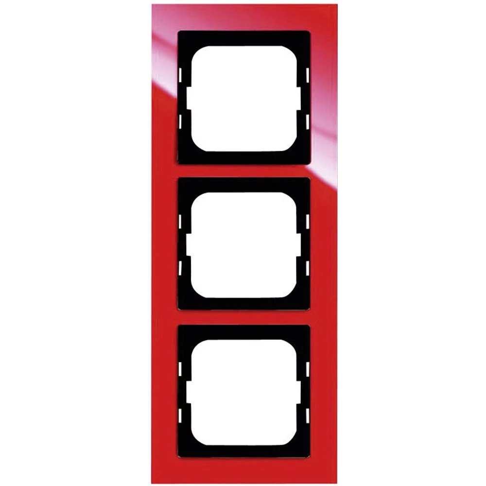 Busch-Jaeger 3-struki pokrivni okvir Axcent crveni 1723-287 slika