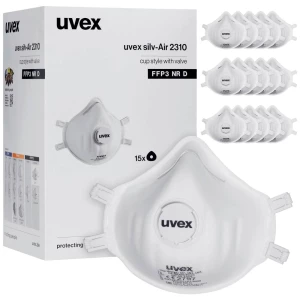 uvex silv-Air classic 2310 8762310 zaštitna maska s ventilom FFP3 D 15 St. EN 149:2001 + A1:2009 DIN 149:2001 + A1:2009 slika