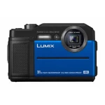 Digitalni fotoaparat Panasonic DC-FT7EG-A 20.4 MPix Zoom (optički): 9 x Plava boja, Crna 4K-Video, WiFi, Podvodna kamera, Vodoot