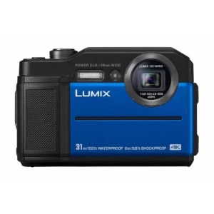 Digitalni fotoaparat Panasonic DC-FT7EG-A 20.4 MPix Zoom (optički): 9 x Plava boja, Crna 4K-Video, WiFi, Podvodna kamera, Vodoot slika