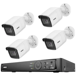 Annke  N48PAW+I91BL*4+2T lan ip-set sigurnosne kamere 8-kanalni sa 4 kamere 3840 x 2160 piksel slika