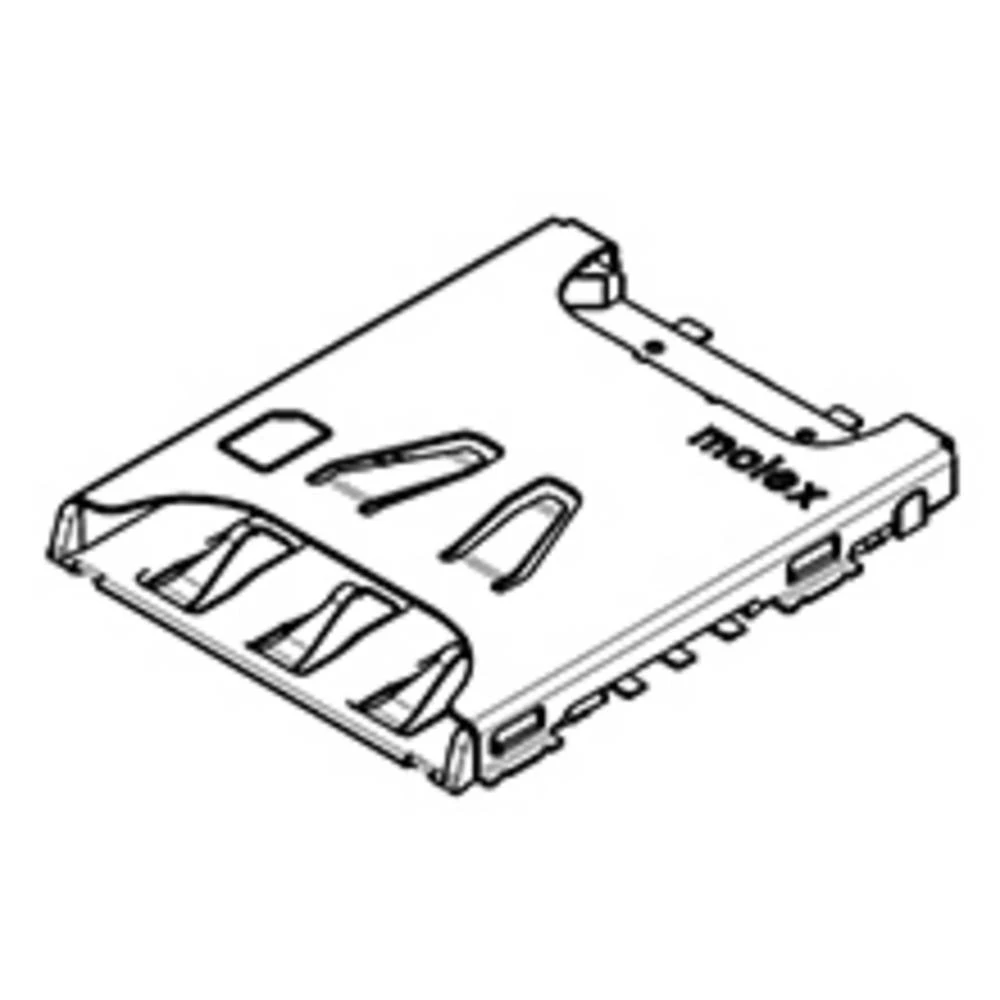 Molex 1042240820 2000 pcs nano-SIM Card Connector, 6 Circuit, Push/Pull Type, 1.11mm Height slika