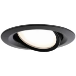 LED ugradbena svjetiljka Nova Plus Coin jednostruka svjetiljka zakretna IP65 okrugla 93mm 30° Coin 6W 470lm 230V prigušiva 2700K mat crna Paulmann 92459  LED ugradna svjetiljka   LED  6 W crna (mat)