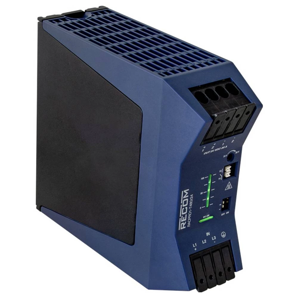 RECOM RACPRO1-T480/24 DIN-napajanje (DIN-letva) 24 V 20 A 480 W Content 1 kom. slika