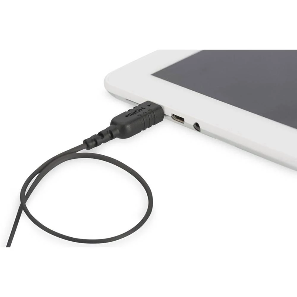 ednet HDMI Priključni kabel [1x Muški konektor HDMI - 1x Muški konektor Mini HDMI tipa C] 2 m Crna slika