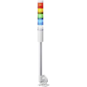 Signalni toranj LED Patlite LR4-502QJNW-RYGBC 5-bojno, Crvena, Žuta, Zelena, Plava boja, Prozirna 5-bojno, Crvena, Žuta, Zelena, slika