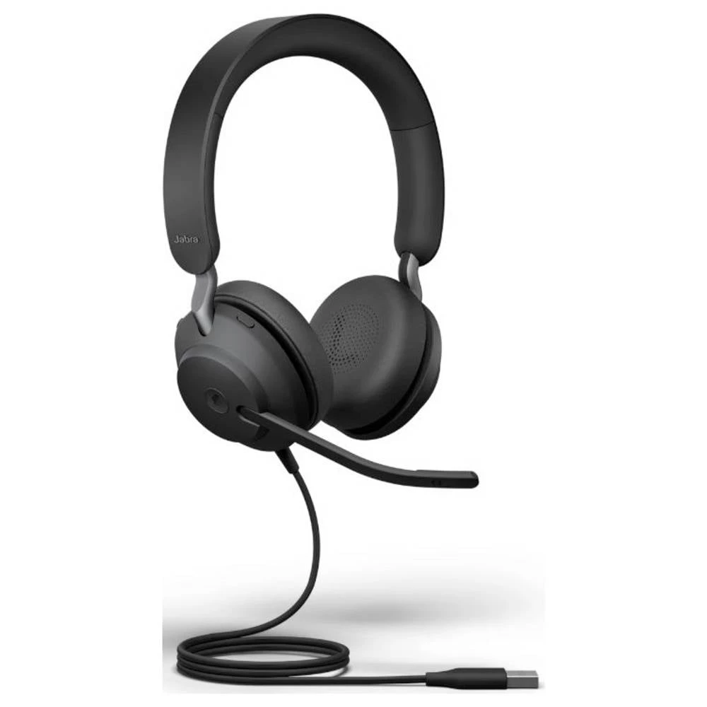 Jabra Evolve2 40 SE USB C/A MS Stereo On Ear Headset žičani crna računalo slika