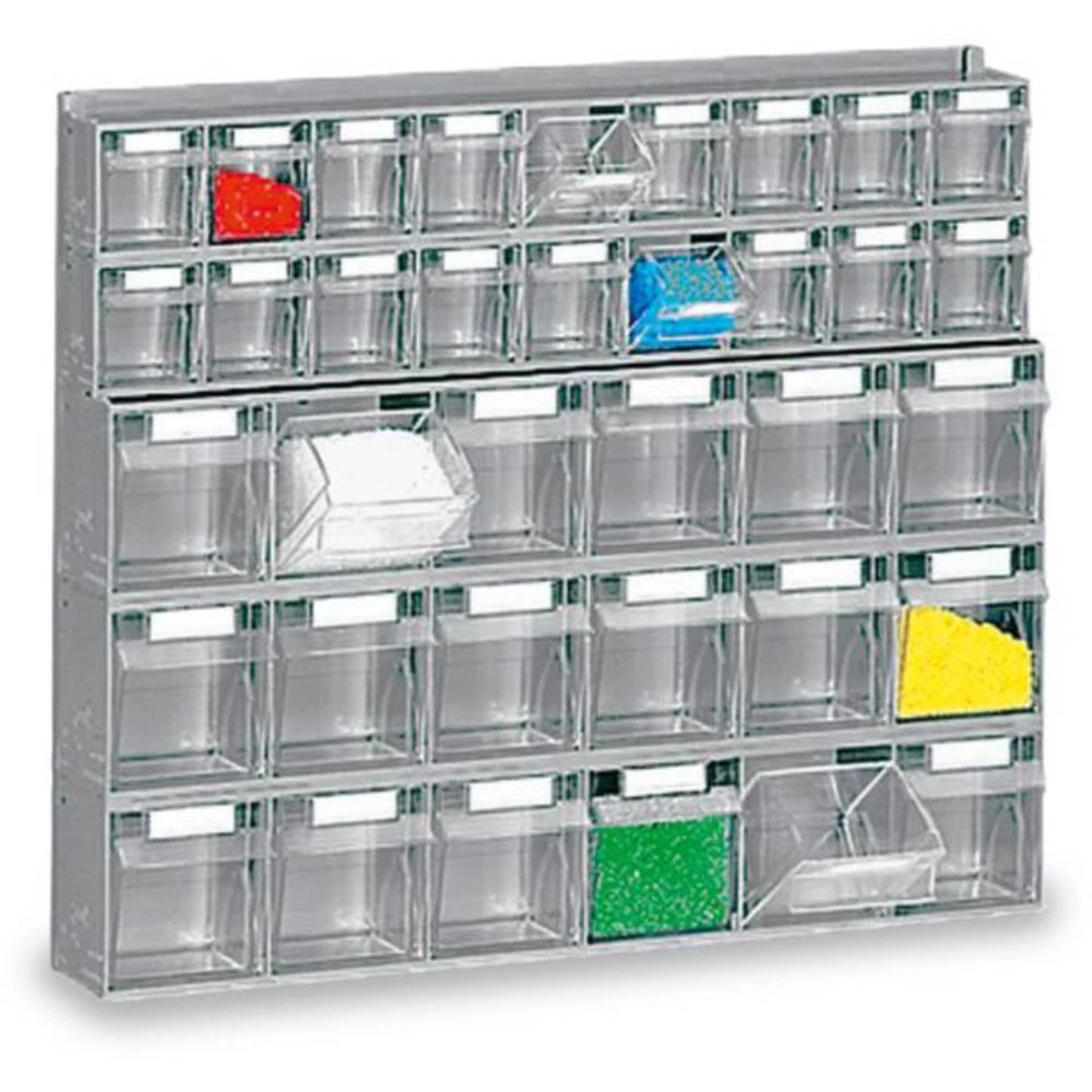 Spremnik za sklopive kutije (Š x V x d) 600 x 500 x 107 mm Siva, Prozirna 1657851 1 ST slika