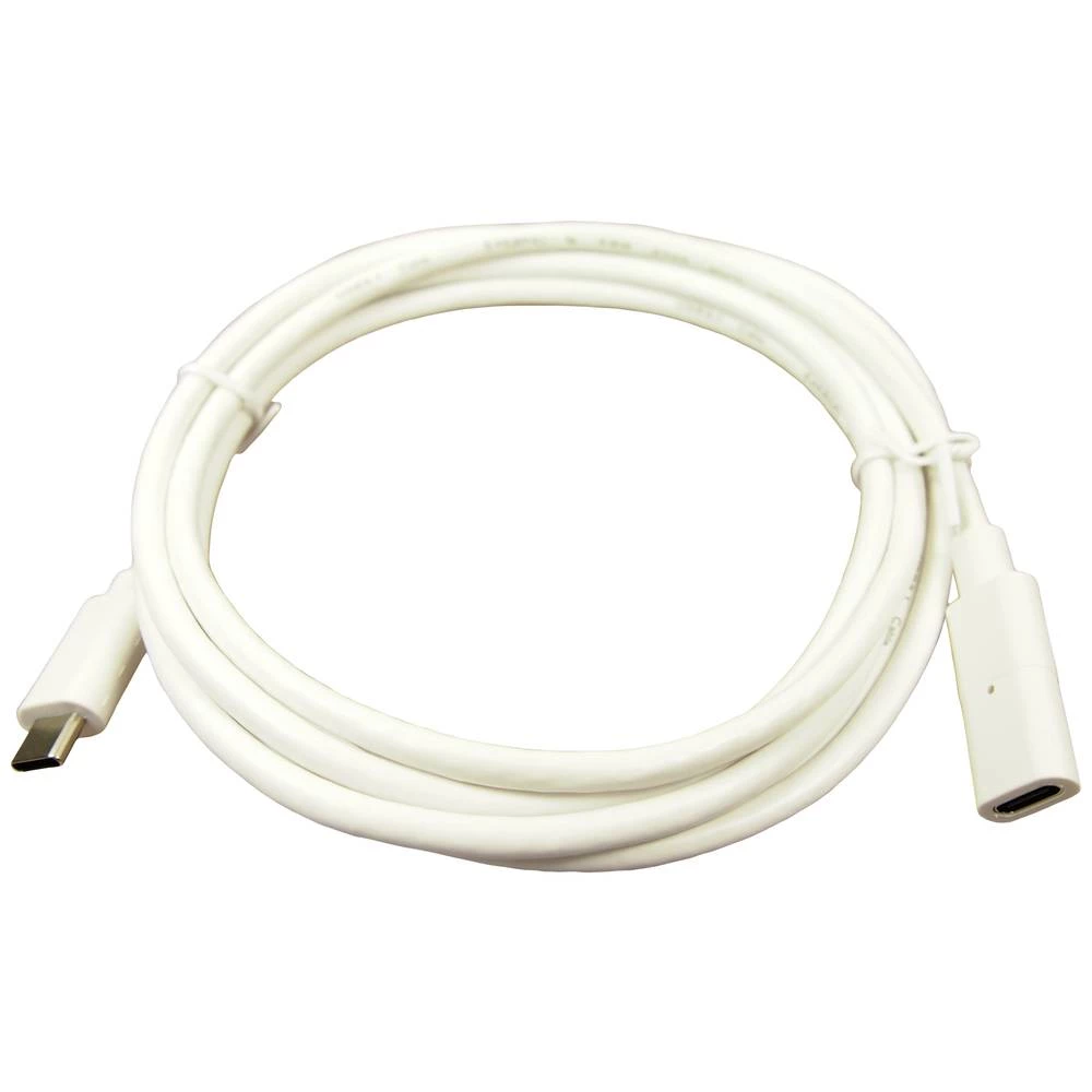 Cliff #####USB-C Kabel  USB-C® utičnica, USB-C® utikač 2 m bijela pozlaćeni kontakti FCR72005W slika
