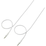 SpeaKa Professional-JACK audio priključni kabel [1x JACK utikač 3.5 mm - 1x JACK utikač 3.5 mm] 1 m bijeli SuperSoft